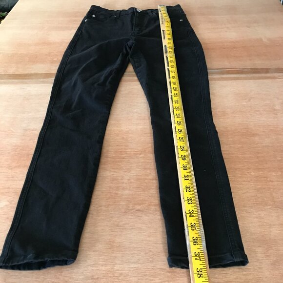 Agolde Filter Free Skinny Jeans Women 26 Black High Rise Stretch Preppy 17269 - Picture 6 of 15